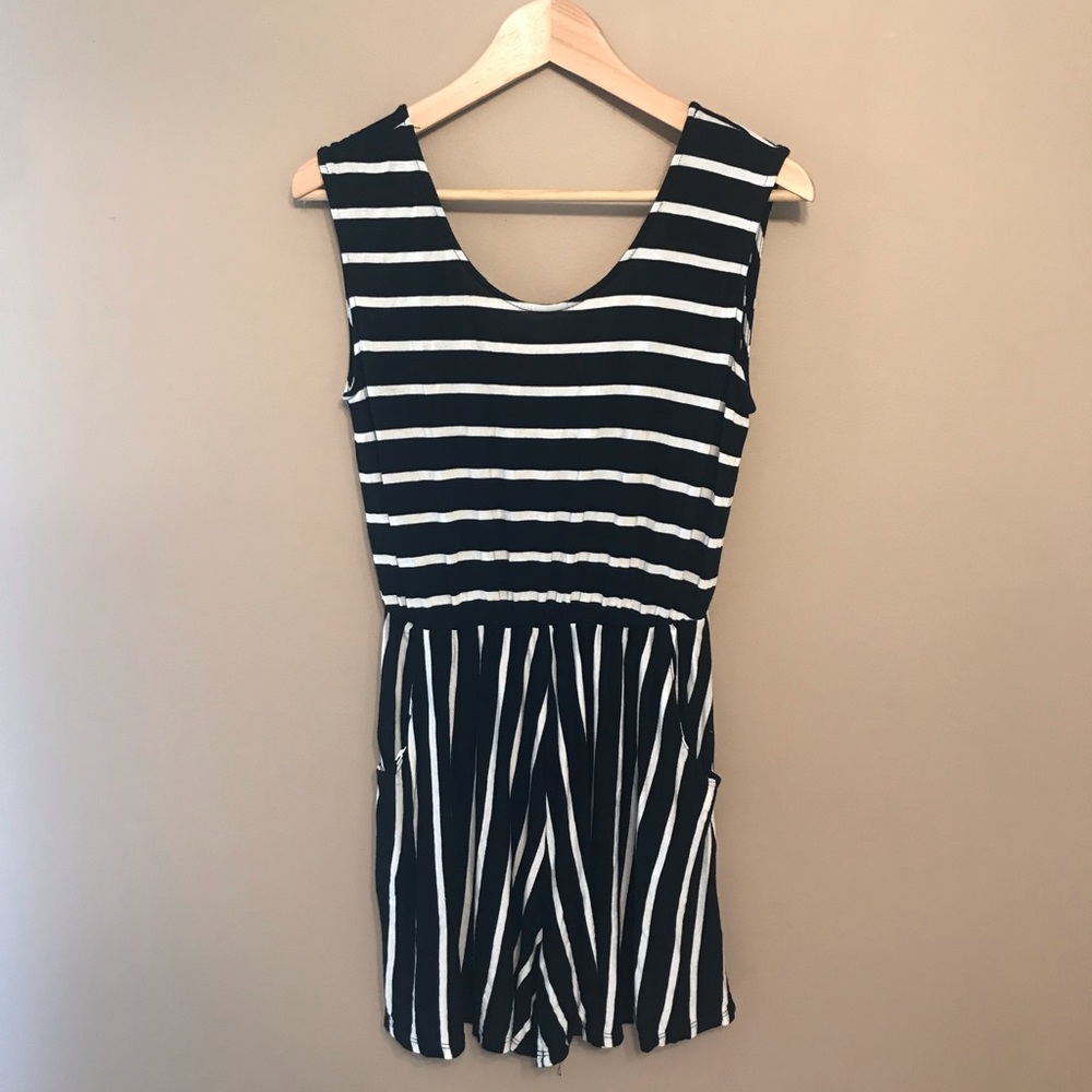 Cute Striped Romper Medium
